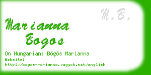 marianna bogos business card