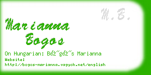 marianna bogos business card